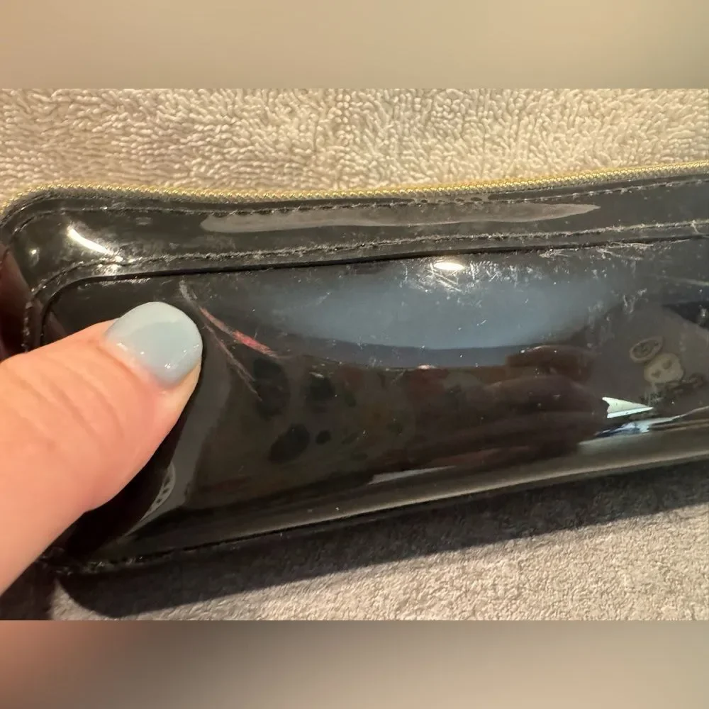 Ted Baker Black Patent Pouch with Bow